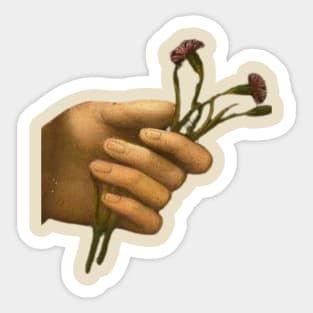 Aesthetic Hand with Flower detail Sticker